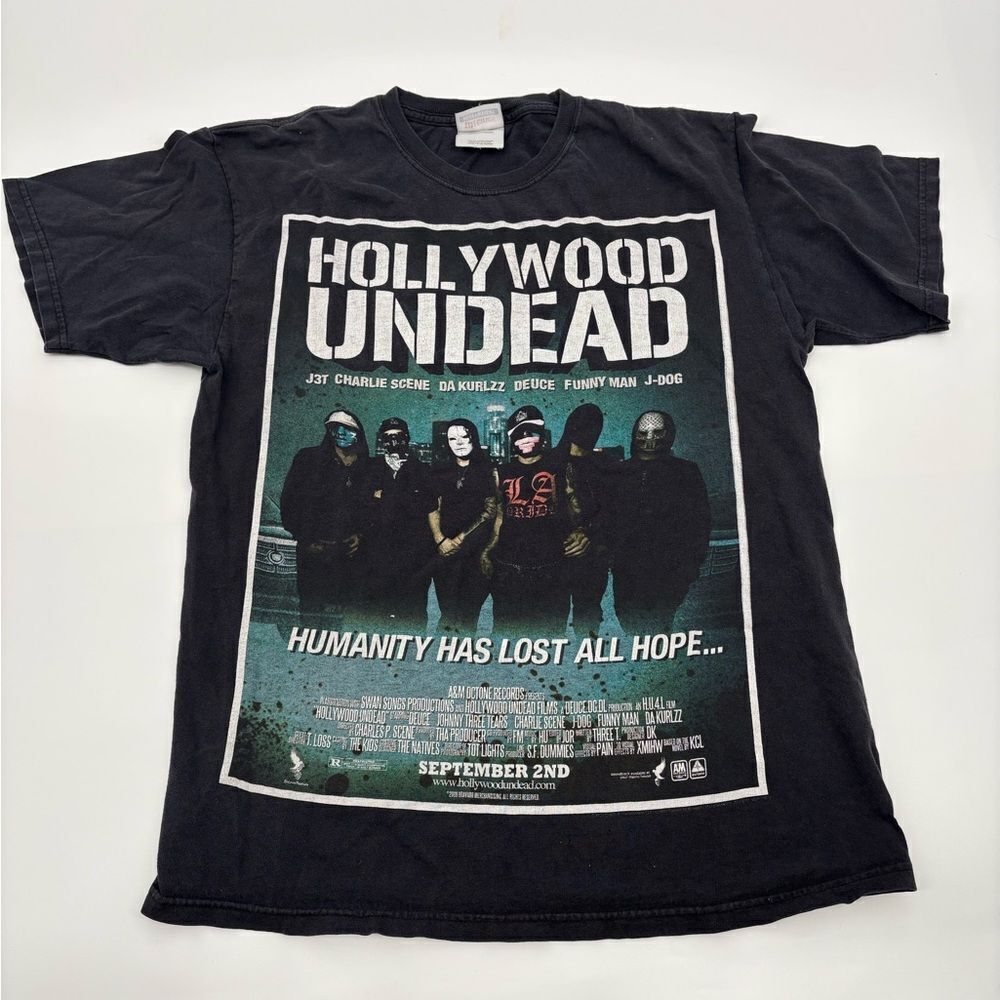 Hollywood Undead Shirt Mens Punk Rock Concert Tour Band Tee LA Rap | medium